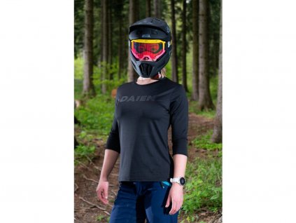 Dámský cyklistický dres Daien Black Elegance - černá