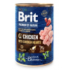 Brit Premium Dog by Nature konzerva Chicken & Hearts 400g