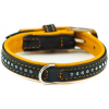 Nobby Pacific Deluxe obojek se Swarovski krystaly XS 27cm oranžová