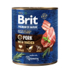 Brit Premium Dog by Nature konzerva Pork & Trachea 800g