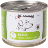 ALL ANIMALS konzerva pro psy králík mletý 200g