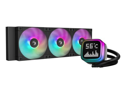 DeepCool LP360 Počítačová skříň, Procesor Kapalinový chladič typu vše v jednom 12 cm Černá 1 kusů