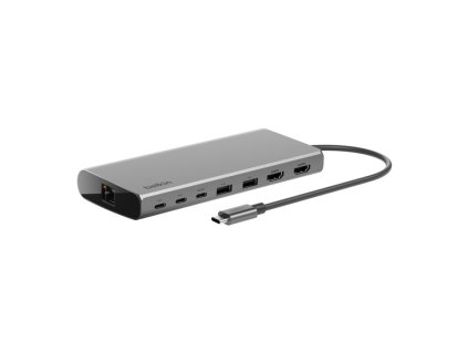 Belkin INC015BTSGY-CZ dokovací stanice/replikátor portů Kabel USB 3.2 Gen 1 (3.1 Gen 1) Type-C Hliník