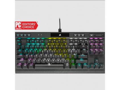 Corsair K70 RGB TKL klávesnice USB Anglický Černá