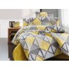 Povlečení francouzské krep 220x200, 70x90 Mystery yellow