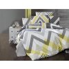 Povlečení francouzské krep 240x220, 70x90 Zigzag grey