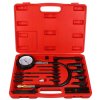 Sada pro testování komprese naftových motorů MECHANIC ENGINE TESTER 19, 0-70bar, 19ks SIXT