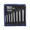 BGS Technic BGS 30300 Oboustranné očkové klíče 8 ÷ 22 mm, extra ploché. Sada 8 dílů v tašc