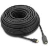 PremiumCord HDMI High Speed with Ether. kabel se zesilovačem, 30m, 3x stínění, M/M, zlacené konektory, čern