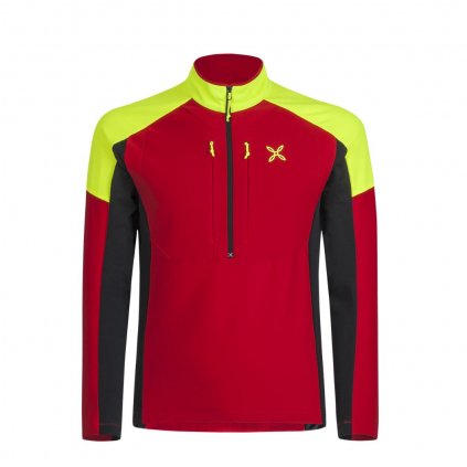 MONTURA mikina PERFORM STRETCH 1 ANORAK červeno/žlutá
