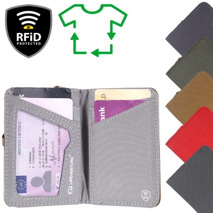 LIFEVENTURE RFiD Card Wallet Recycled