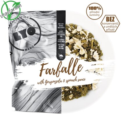 Lyo Food těstoviny s gorgonzolou a špenátem