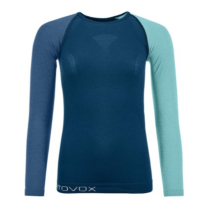 ORTOVOX triko 120 Competition Light Long Sleeve Women's Petrol Blue