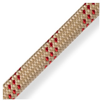 Marlow lano ProTec 500 Natural/Red 11 mm - metráž