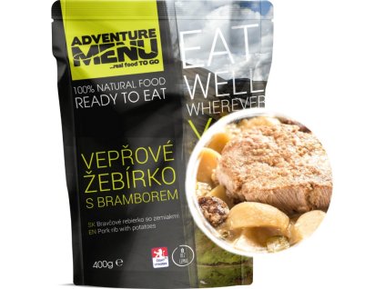 Adventure menu - Vepřové žebírko s bramborem