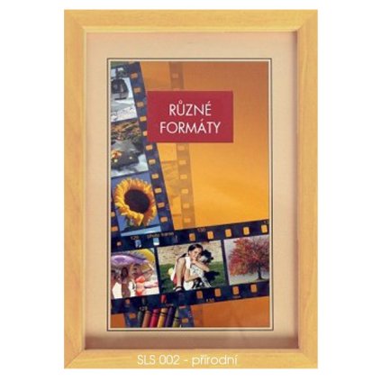 Rámeček 30x40 dřevěný SLS 02 přírodní