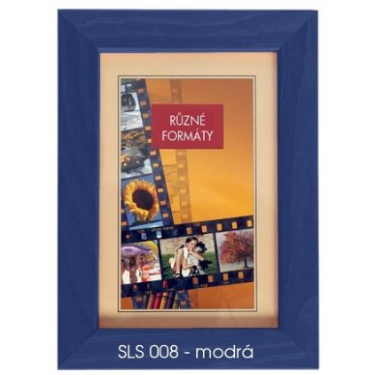 Fotorámeček 24x30 dřevěný CODEX - SLS 08 modrý