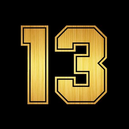 Samolepka na auto Číslo 13