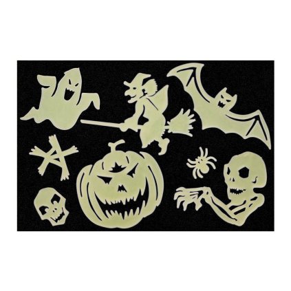 Samolepky HALLOWEEN svítící ve tmě