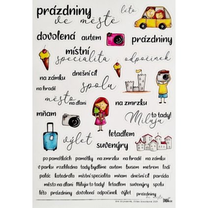 Samolepky A5 PRÁZDNINY - ve městě