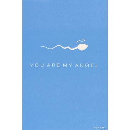 Vtipné blahopřání Born 2B - YOU ARE MY ANGEL