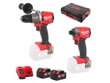 MILWAUKEE 2-dílný set M18 FPP2A2-502X: M18FPD2+M18FID2