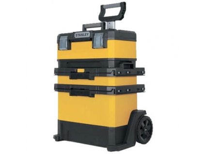 Stanley 1-95-621 Kovo plastový pojízdný montážní box (žlutý)