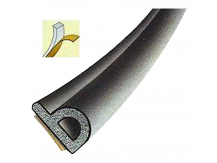 Těsnění profil P | bílé, 1bal/100 m, rozměr 9x5,5 mm - 9152