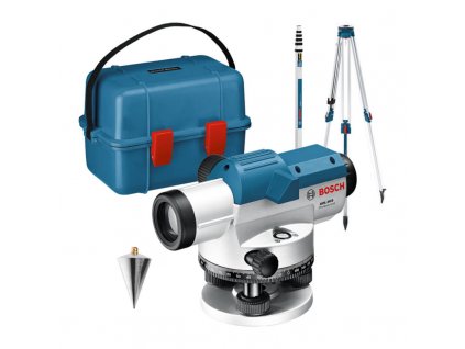 Bosch Professional Optický nivelační přístroj GOL 20 D + lať GR 500 + stativ BT 160 (0601068402)