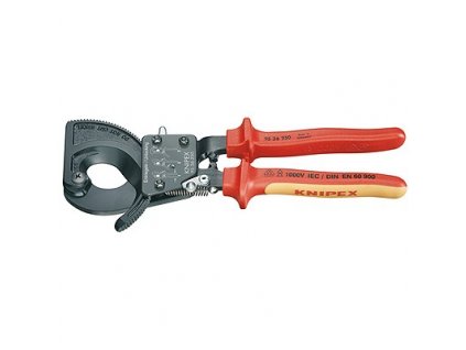 KNIPEX Kleště na kabely s ráčnou - 9536250