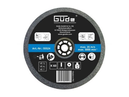 Güde KOTOUČ BRUSNÝ 125 MM K60 - 55524