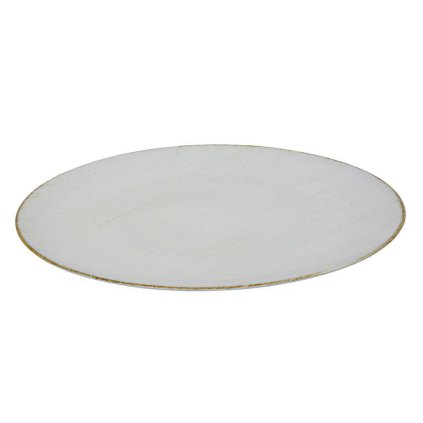 PODLOŽKA POD TALÍŘ PRŮM. 33CM, ANTICKÁ BÍLÁ