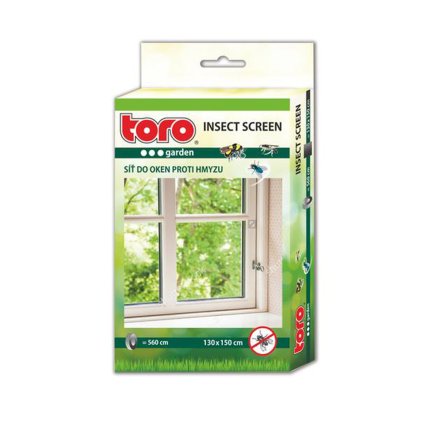 SÍŤ OKENNÍ PROTI HMYZU 130X150 CM, ČERNÁ