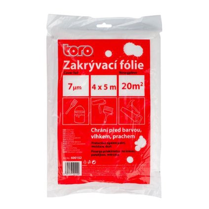FÓLIE KRYCÍ PRO OCHRANU PROTI PRACH HDPE 7MY 4X5M