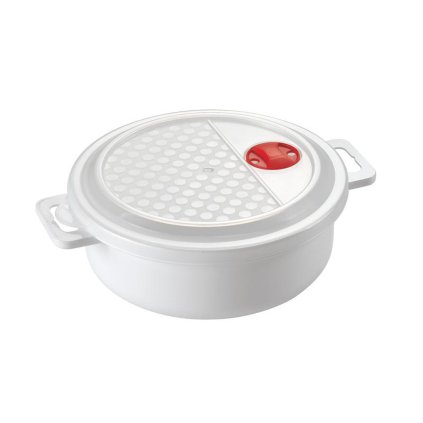 DÓZA DO MIKROVLNNÉ TROUBY S VÍKEM 1,5L, PLAST, 20X7CM