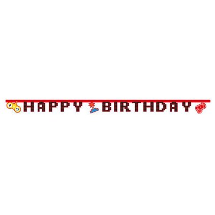 PAPÍROVÝ TRANSPARENT S NÁPISEM HAPPY BIRTHDAY