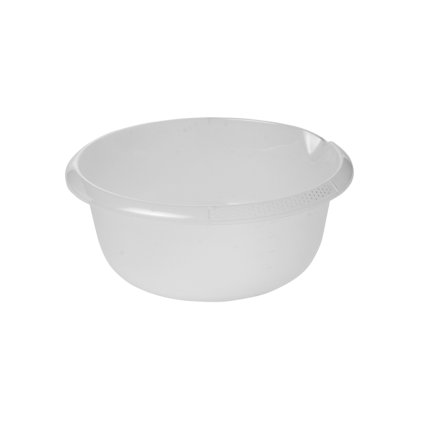 MISKA KULATÁ S VÝLEVKOU 32X13CM, 6L,TRANSPARENT
