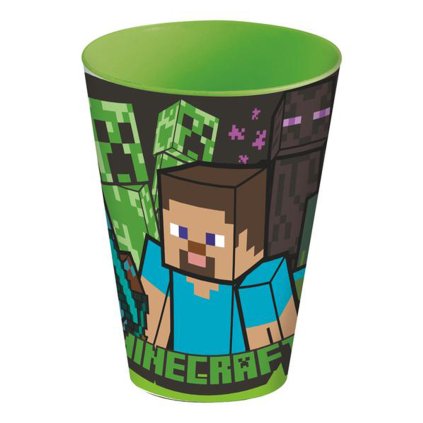 KELÍMEK PLASTOVÝ MINECRAFT 430 ML