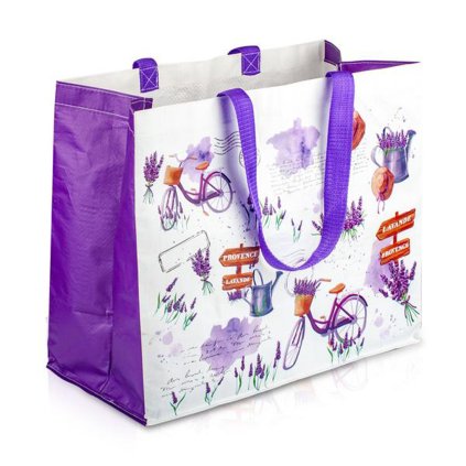 TAŠKA NÁKUPNÍ NOVÁ LEVANDULE 43X37X21,5CM