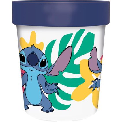KELÍMEK S PROTISKLUZOVÝM DNEM STITCH 260 ML, PLAST