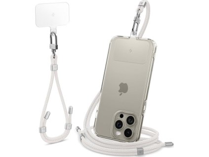 Spigen Universal Set 2 (Cross Body Strap 1P + Wrist Strap 1P + ConTag2 1P), pearl white