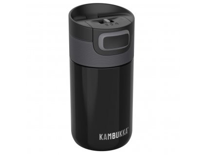 Termohrnek ETNA 300 ml, pitch black, nerezová ocel, Kambukka