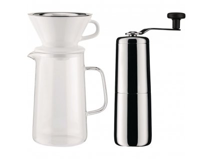 Kávovar na pomalé vaření SLOW COFFEE, s mlýnkem na kávu, Alessi