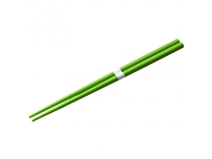 Jídelní hůlky 22,5 cm, světle zelená / bílá, keramika, MIJ
