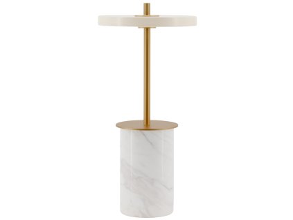 Přenosná stolní lampa ASTERIA MOVE 25 cm, bílá, mramor, Umage