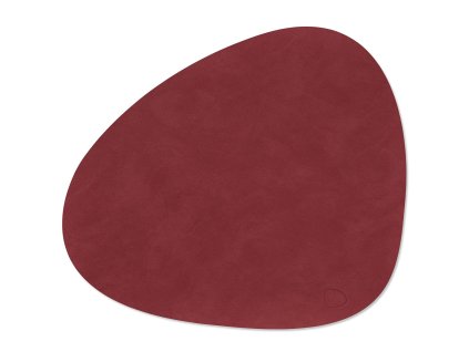 Prostírání CURVE NUPO 37 x 44 cm, červená, kůže, LIND DNA