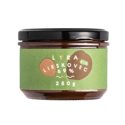 Bio oříškový krém 69% 250 g, LYRA
