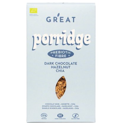 Ovesná kaše 400 g, čokoláda a lískový oříšek, GR'EAT GRANOLA