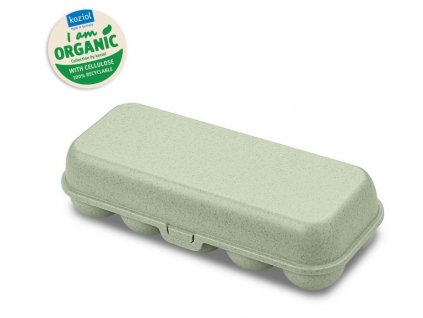 Box na 10 ks vajec EGGS TO GO Koziol organická zelená