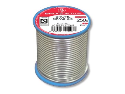 Pájka CU S-Sn97Ag3 - 2 mm 250 g